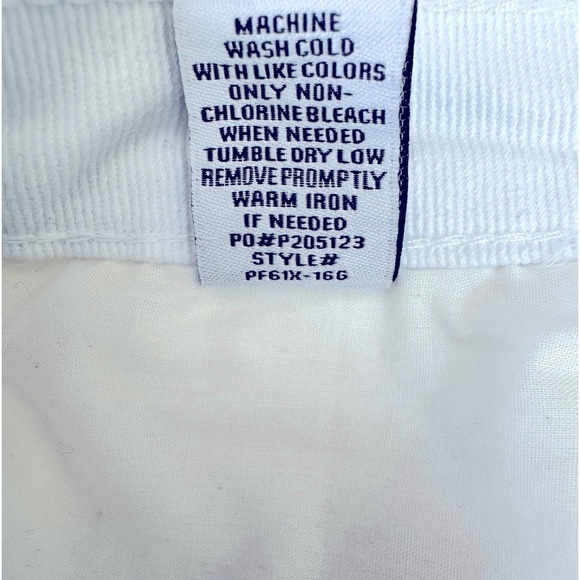 Almost Famous 7 Light blue flared leg raw hem high rise double denim Block color - Picture 9 of 9